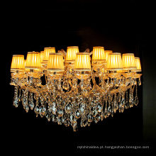 Chinese fábrica direta latão antigo cobre estilo italiano grande lustre de cristal para casa LT-85143